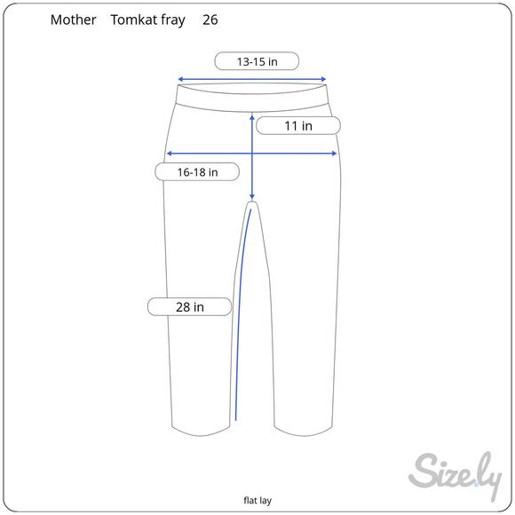 Mother Jeans The Tomcat Ankle Fray Kitty Corner Wash Stretch Button Fly 26 - Picture 13 of 13